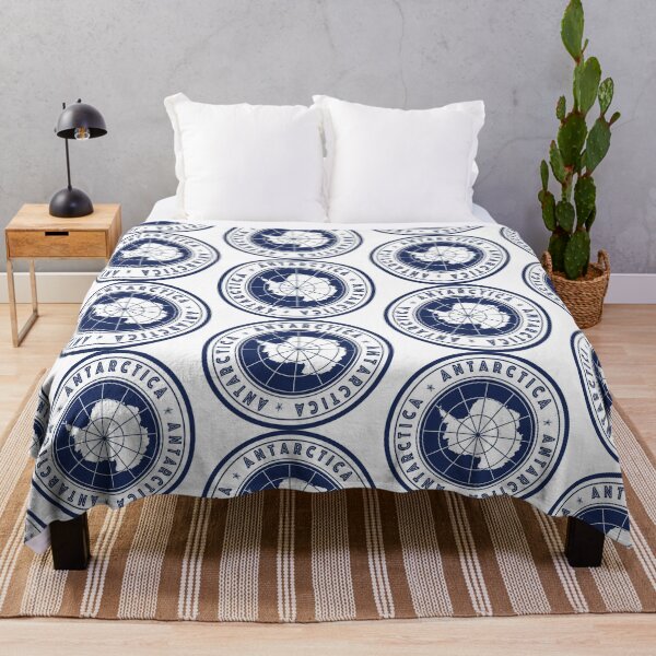 Item preview, Round Antarctica flag design - Blue designed and sold by redbraids.