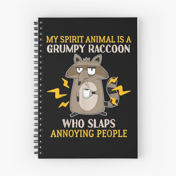Item preview, My Spirit Animal Is A Grumpy Raccoon Funny Animal Lover Gift  designed and sold by suzanso.