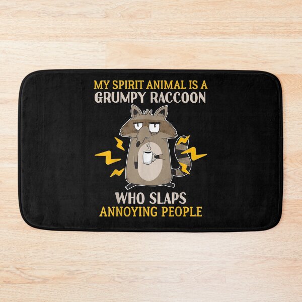 Item preview, My Spirit Animal Is A Grumpy Raccoon Funny Animal Lover Gift  designed and sold by suzanso.
