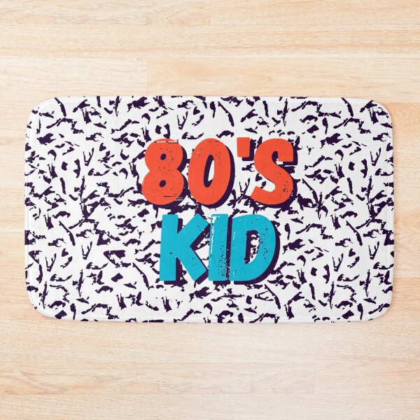 Item preview, 80s kid Bold text typography : Fun, motivational and inspirational quotes with bright colorful minimalist rad pop art in red blue 1980s retro hipster style Memphis animal pattern background designed and sold by Inside Head.