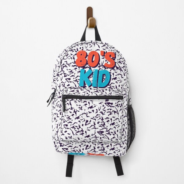 Item preview, 80s kid Bold text typography : Fun, motivational and inspirational quotes with bright colorful minimalist rad pop art in red blue 1980s retro hipster style Memphis animal pattern background designed and sold by Inside Head.