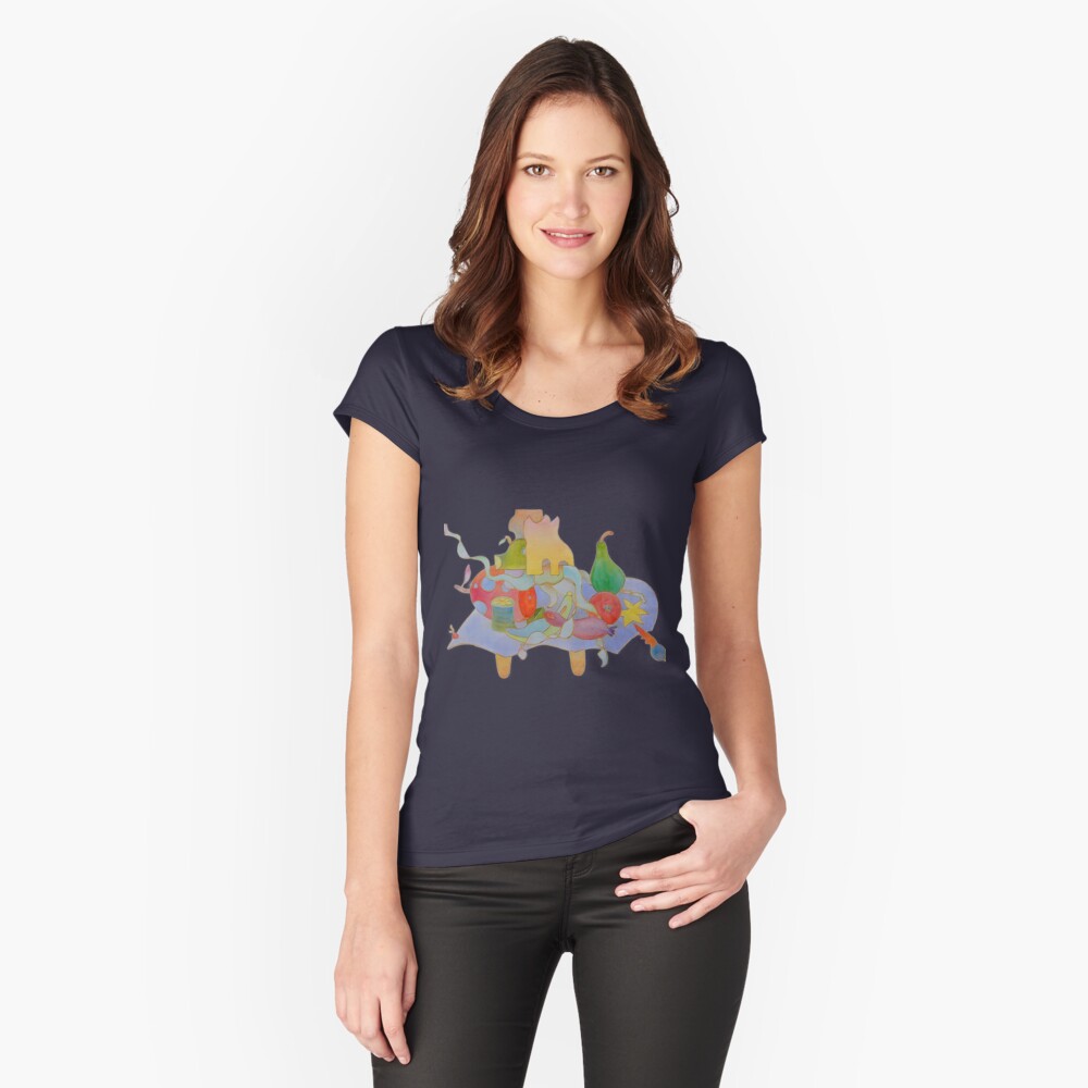 Item preview, Fitted Scoop T-Shirt designed and sold by AnnetteArt.