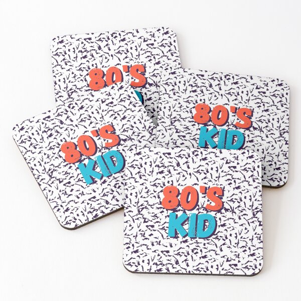 Item preview, 80s kid Bold text typography : Fun, motivational and inspirational quotes with bright colorful minimalist rad pop art in red blue 1980s retro hipster style Memphis animal pattern background designed and sold by Inside Head.