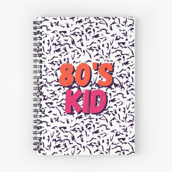 Item preview, 80s kid Bold text typography : Fun, motivational and inspirational quotes with bright colorful minimalist rad pop art in orange pink 1980s retro hipster style Memphis animal pattern background designed and sold by Inside Head.