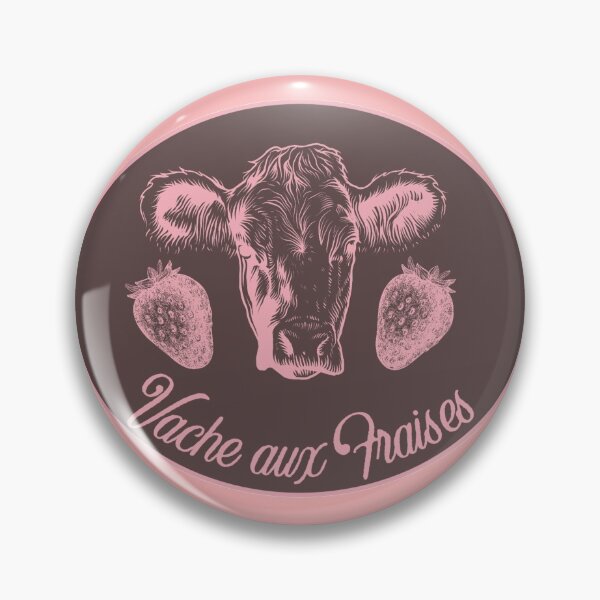 Aperçu de l'œuvre Vache aux fraises, Vache Aux Fraises, Lait aux fraises, Vache aux fraises Vintage créée et vendue par AstroJumble.