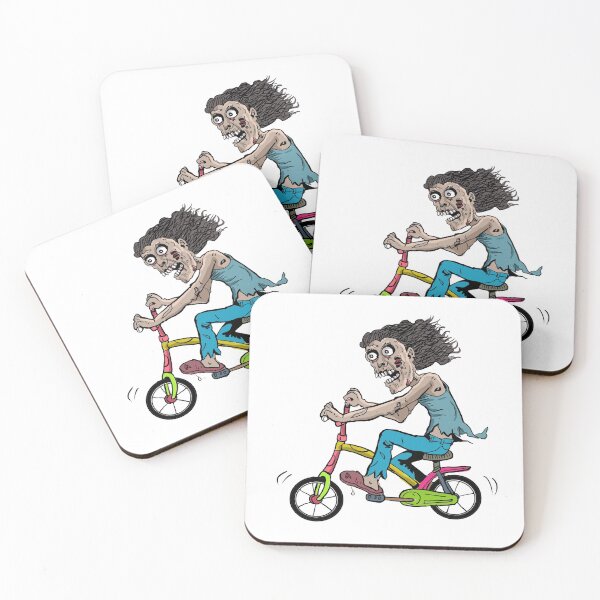 Item preview, zombie bicycle zombie on a bicycle  designed and sold by toastygoat.