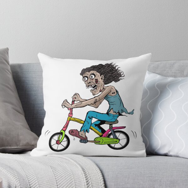 Item preview, zombie bicycle zombie on a bicycle  designed and sold by toastygoat.