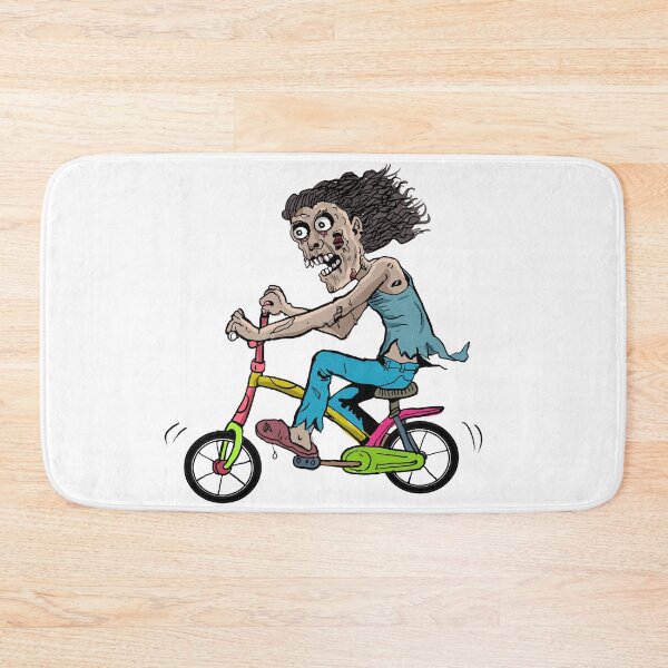 Item preview, zombie bicycle zombie on a bicycle  designed and sold by toastygoat.