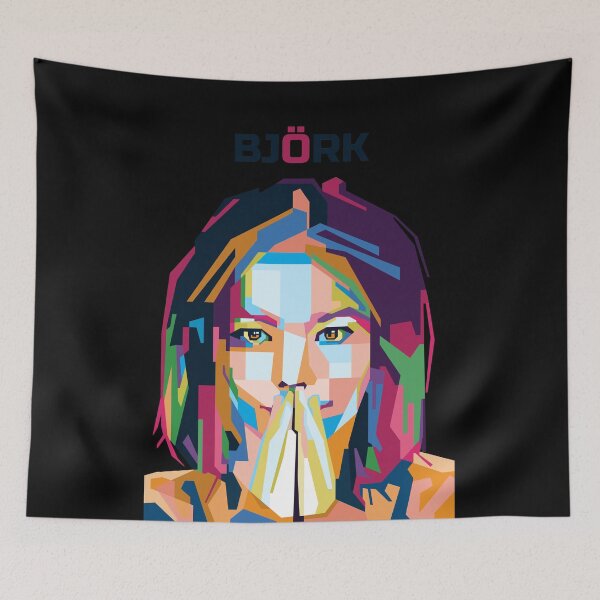 Item preview, Abstract Bjork in WPAP Popart designed and sold by naras309.