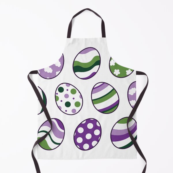 Item preview, Egg Pattern | Purple Green | Stripes Clouds Flowers Dots | White designed and sold by Wintre2.