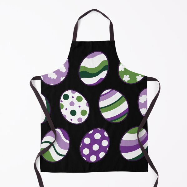 Item preview, Egg Pattern | Purple Green | Stripes Clouds Flowers Dots | Black designed and sold by Wintre2.