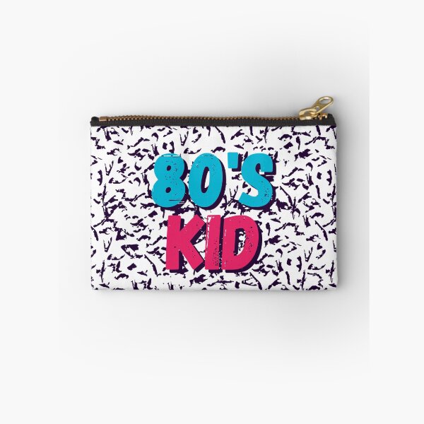 Item preview, 80s kid Bold text typography : Fun, motivational and inspirational quotes with bright colorful minimalist rad pop art in blue pink 1980s retro hipster style Memphis animal pattern background designed and sold by Inside Head.