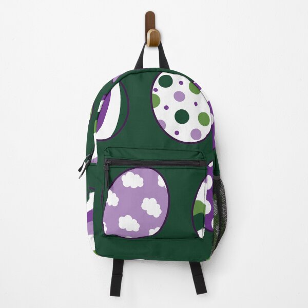 Item preview, Egg Pattern | Purple Green | Stripes Clouds Flowers Dots | Dark Green designed and sold by Wintre2.