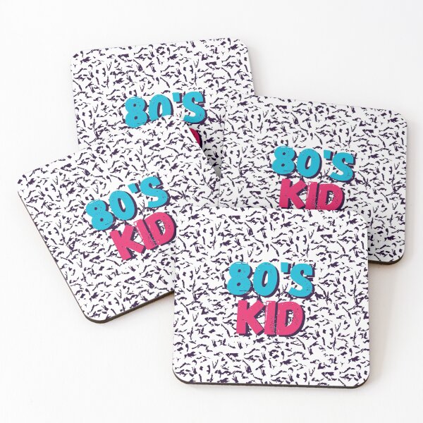 Item preview, 80s kid Bold text typography : Fun, motivational and inspirational quotes with bright colorful minimalist rad pop art in blue pink 1980s retro hipster style Memphis animal pattern background designed and sold by Inside Head.