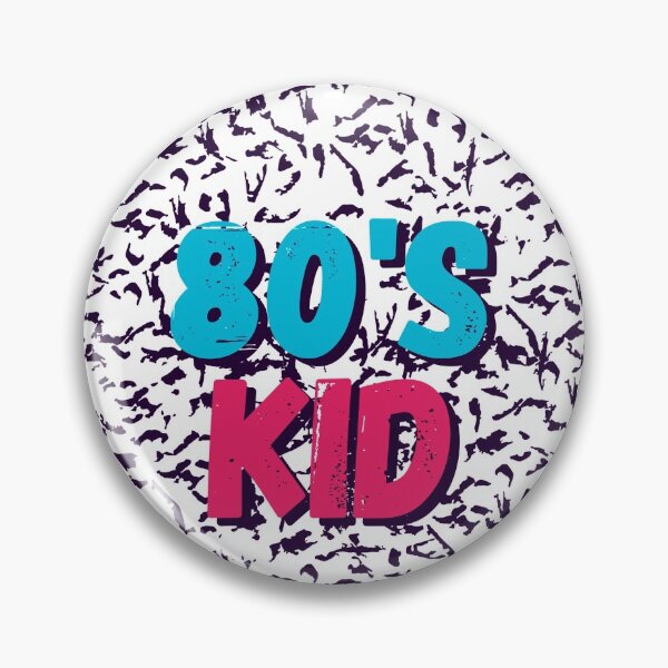 Item preview, 80s kid Bold text typography : Fun, motivational and inspirational quotes with bright colorful minimalist rad pop art in blue pink 1980s retro hipster style Memphis animal pattern background designed and sold by Inside Head.