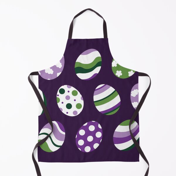 Item preview, Egg Pattern | Purple Green | Stripes Clouds Flowers Dots | Dark Purple designed and sold by Wintre2.