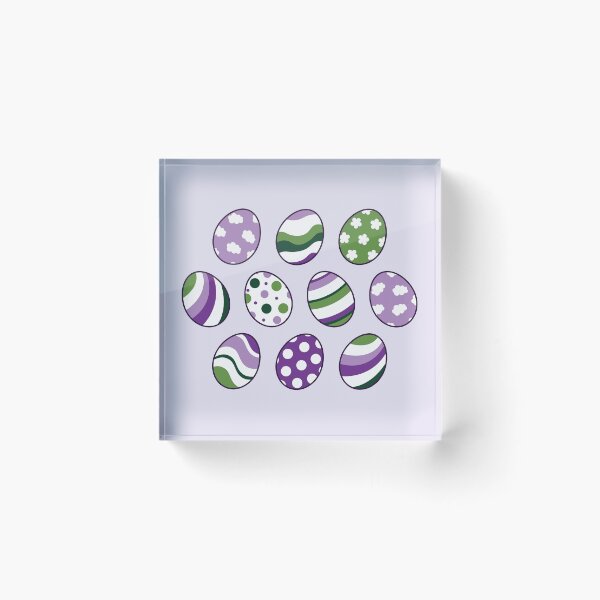 Item preview, Egg Pattern | Purple Green | Stripes Clouds Flowers Dots | Light Purple designed and sold by Wintre2.