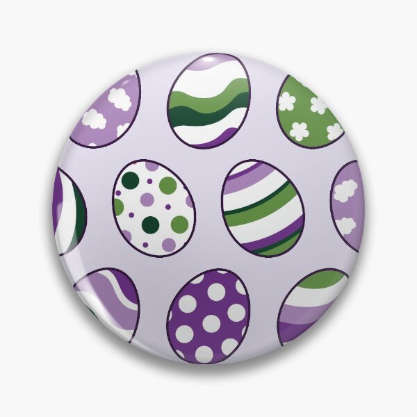 Item preview, Egg Pattern | Purple Green | Stripes Clouds Flowers Dots | Light Purple designed and sold by Wintre2.