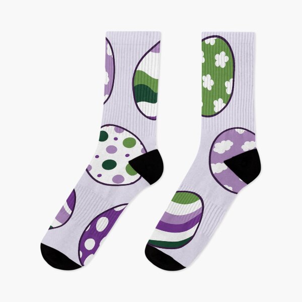 Item preview, Egg Pattern | Purple Green | Stripes Clouds Flowers Dots | Light Purple designed and sold by Wintre2.