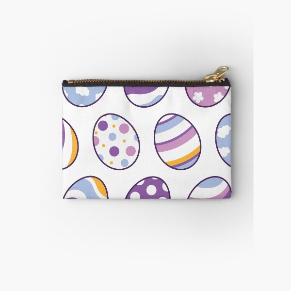 Item preview, Egg Pattern | Purple Orange | Stripes Clouds Flowers Dots | White designed and sold by Wintre2.