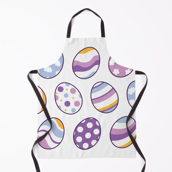 Item preview, Egg Pattern | Purple Orange | Stripes Clouds Flowers Dots | White designed and sold by Wintre2.
