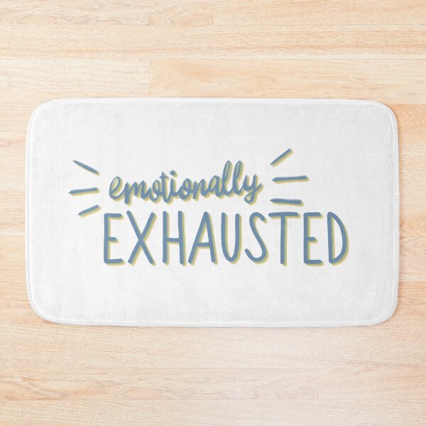 Item preview, Emotionally exhausted calligraphy  designed and sold by 147ology.