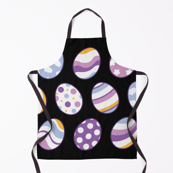 Item preview, Egg Pattern | Purple Orange | Stripes Clouds Flowers Dots | Black designed and sold by Wintre2.