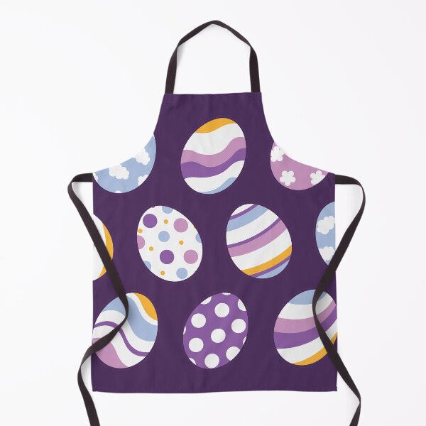 Item preview, Egg Pattern | Purple Orange | Stripes Clouds Flowers Dots | Dark Purple designed and sold by Wintre2.