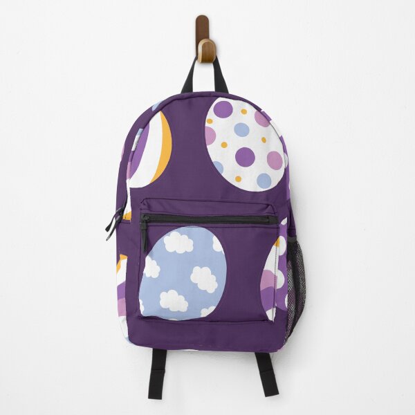 Item preview, Egg Pattern | Purple Orange | Stripes Clouds Flowers Dots | Dark Purple designed and sold by Wintre2.