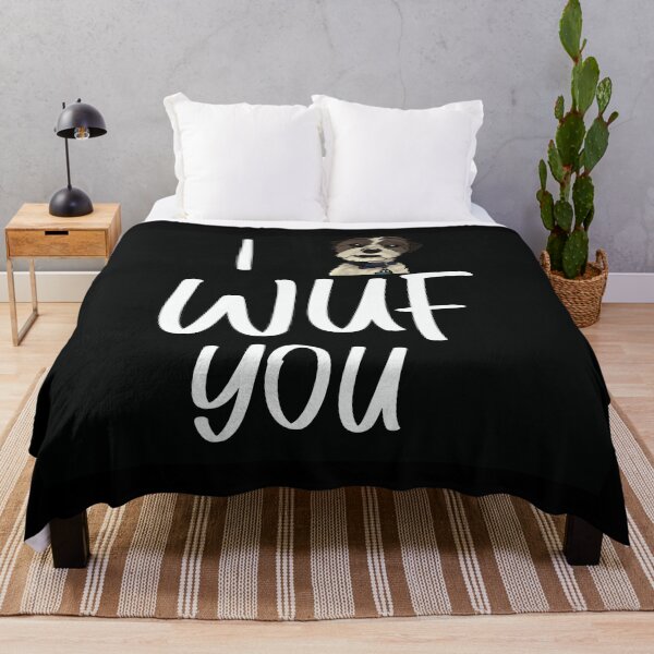 Item preview, i wuf you dog loves owner i love you designed and sold by toastygoat.