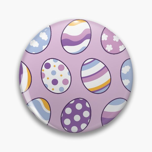 Item preview, Egg Pattern | Purple Orange | Stripes Clouds Flowers Dots | Light Purple designed and sold by Wintre2.