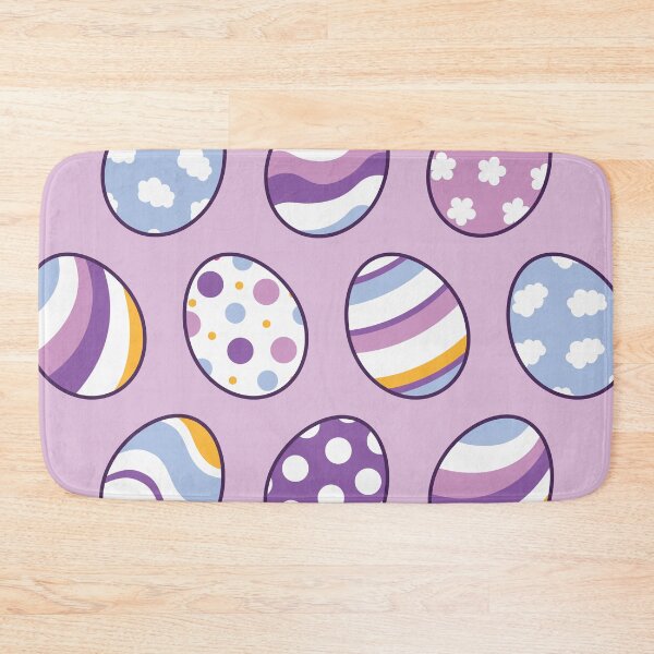 Item preview, Egg Pattern | Purple Orange | Stripes Clouds Flowers Dots | Light Purple designed and sold by Wintre2.