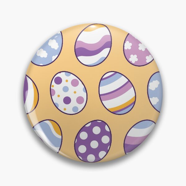 Item preview, Egg Pattern | Purple Orange | Stripes Clouds Flowers Dots | Light Orange designed and sold by Wintre2.