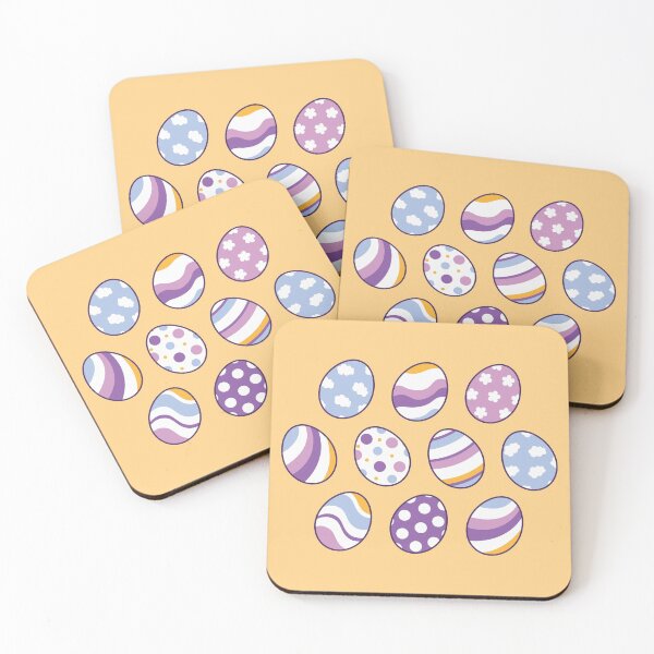 Item preview, Egg Pattern | Purple Orange | Stripes Clouds Flowers Dots | Light Orange designed and sold by Wintre2.
