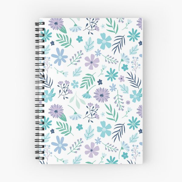Item preview, Blue and Purple Flower Seamless Pattern designed and sold by marettamaa.