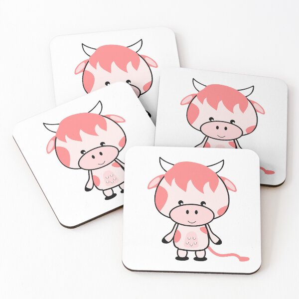 Item preview, Cute Kawaii Baby Raspberry Cow designed and sold by lovelyandcute.