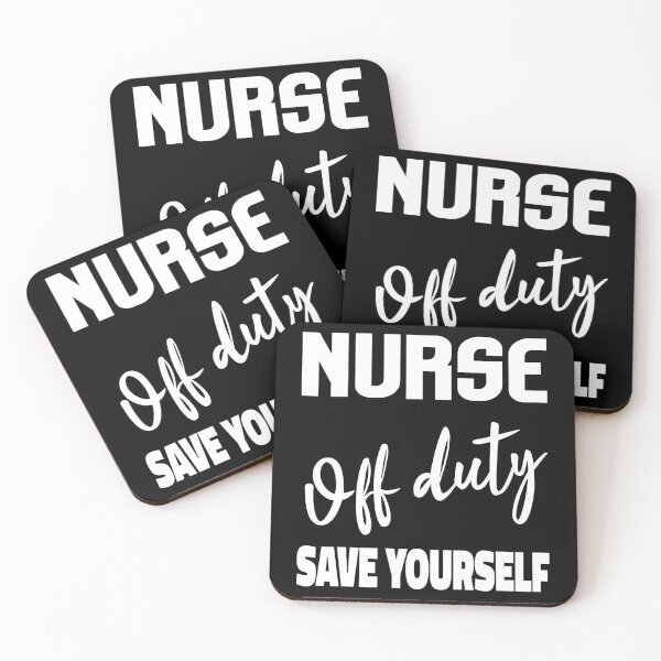 Item preview, Nurse Off Duty (White Typography) designed and sold by superdumb70.