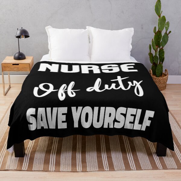 Item preview, Nurse Off Duty (White Typography) designed and sold by superdumb70.