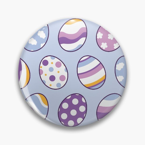 Item preview, Egg Pattern | Purple Orange | Stripes Clouds Flowers Dots | Light designed and sold by Wintre2.