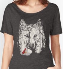 Little Red Woods Run Women's Relaxed Fit T-Shirt