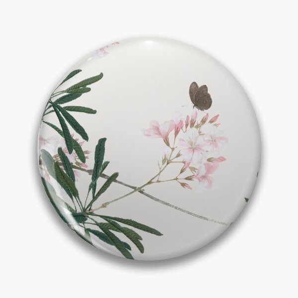 Item preview, Butterfly Flowers Qing Dynasty Watercolor Painting Ju Lian Design designed and sold by EarthArtDesigns.