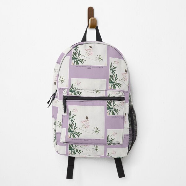 Item preview, Butterfly Flowers Qing Dynasty Watercolor Painting Ju Lian Design designed and sold by EarthArtDesigns.