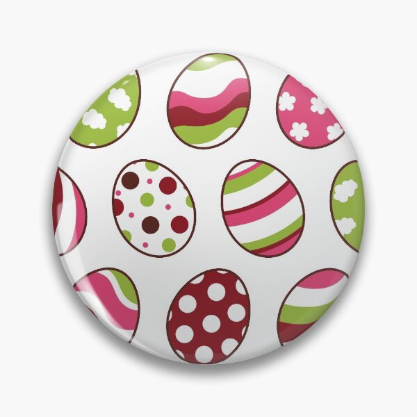 Item preview, Egg Pattern | Pink Green | Stripes Clouds Flowers Dots | White designed and sold by Wintre2.