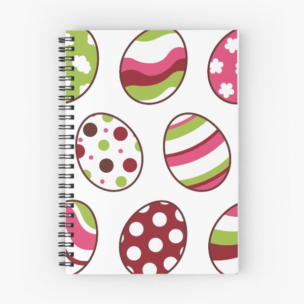 Item preview, Egg Pattern | Pink Green | Stripes Clouds Flowers Dots | White designed and sold by Wintre2.