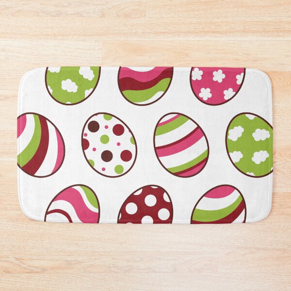 Item preview, Egg Pattern | Pink Green | Stripes Clouds Flowers Dots | White designed and sold by Wintre2.