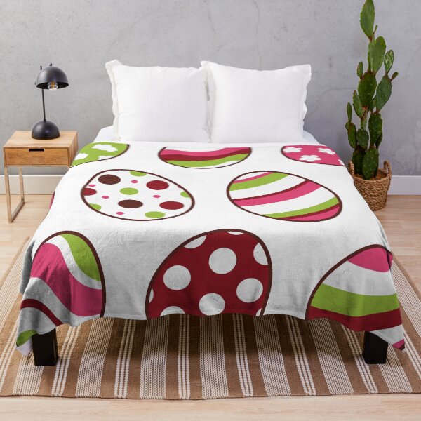Item preview, Egg Pattern | Pink Green | Stripes Clouds Flowers Dots | White designed and sold by Wintre2.