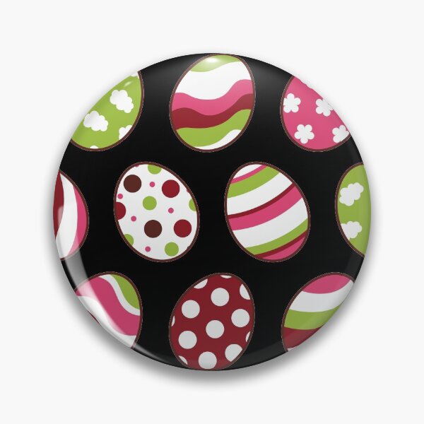 Item preview, Egg Pattern | Pink Green | Stripes Clouds Flowers Dots | Black designed and sold by Wintre2.
