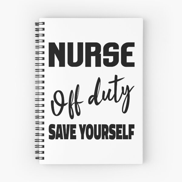 Item preview, Copy of Nurse Off Duty (BlackTypography) designed and sold by superdumb70.