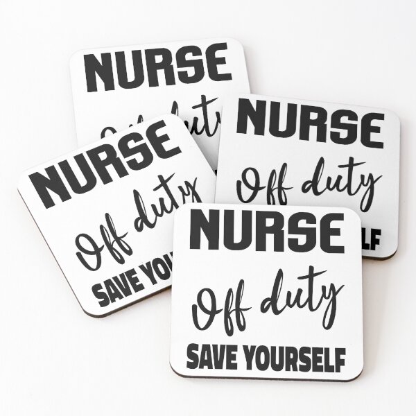 Item preview, Copy of Nurse Off Duty (BlackTypography) designed and sold by superdumb70.