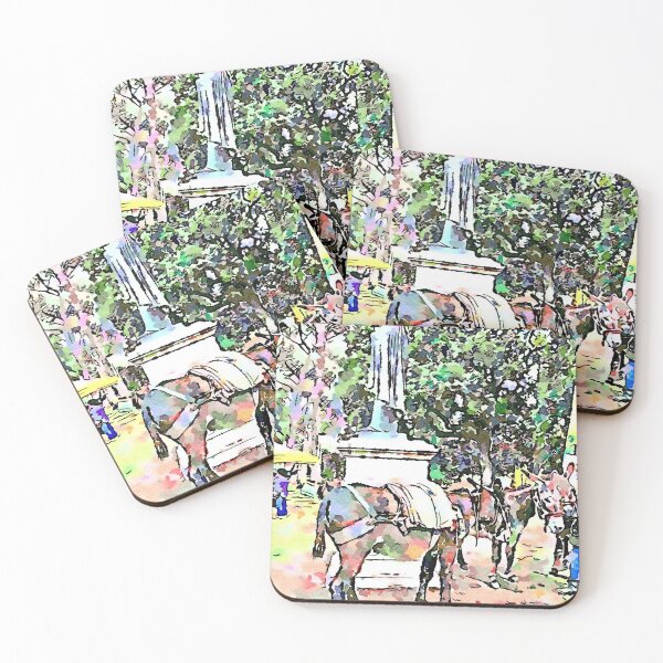 Item preview, Burros bajo el monumento. designed and sold by Giuseppe Cocco.